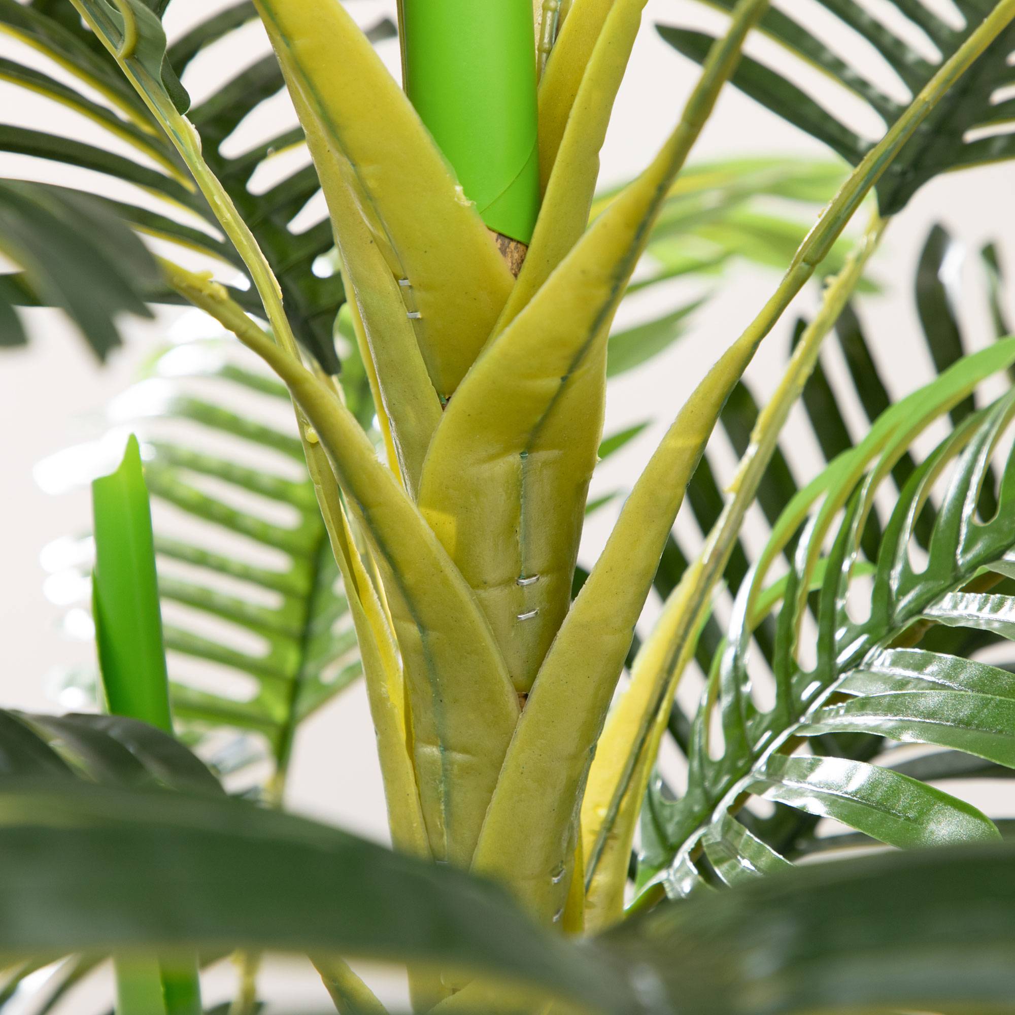 Palmier areca artificiel arbre artificiel hauteur 190 cm avec 30 grandes feuilles en plastique pot inclus - Image 10