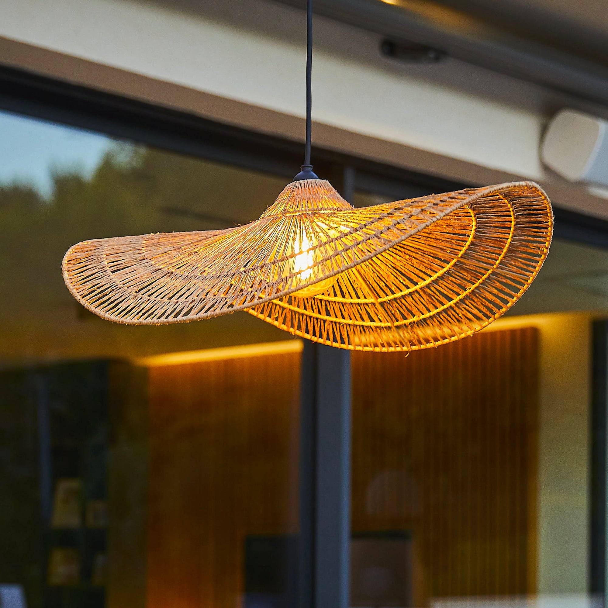 Lumisky - Abat jour naturel seul MARBELLA H14cm - Image 3