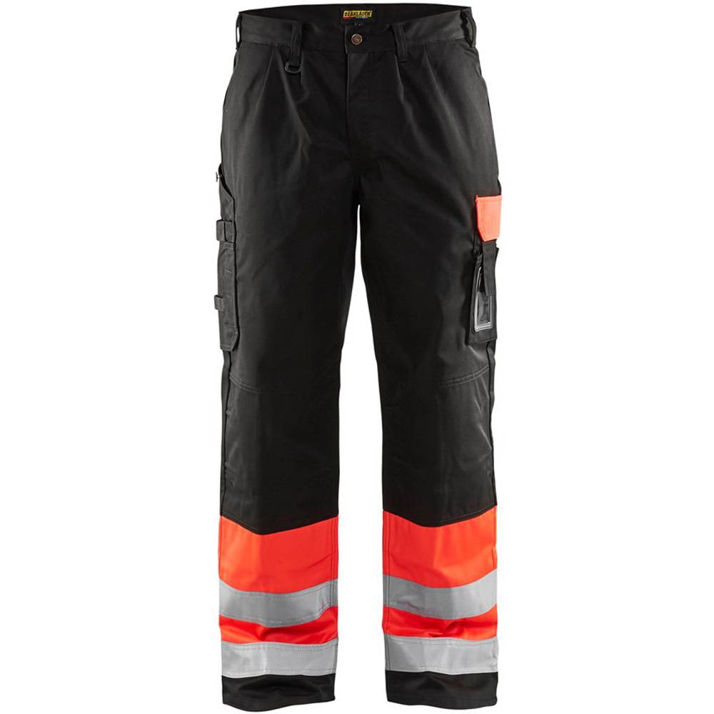 Pantalon artisan haute visibilité Rouge fluo/Noir | 158418605599 - Blaklader