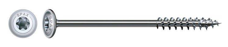 Vis bois SPAX tête disque Wirox 10x280 mm Filetage partiel - Boite de 25 - 251011002805