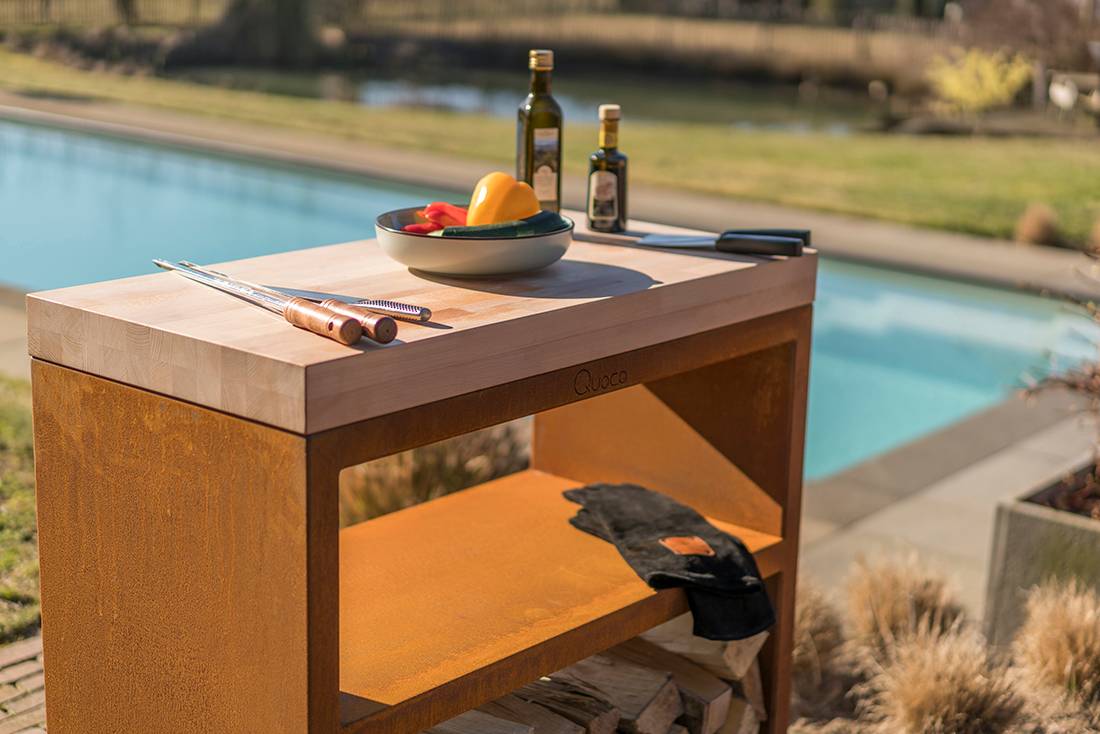 Rack Tavolo Large Pro Corten 100x50xh90 - Quoco - Image 2