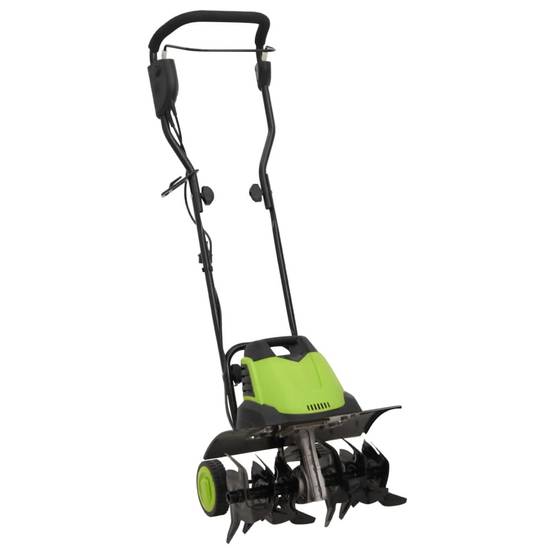 Motoculteur électrique acier vert et noir 45.5 x 45.5 x 93 cm - PANGIVO - Image 1