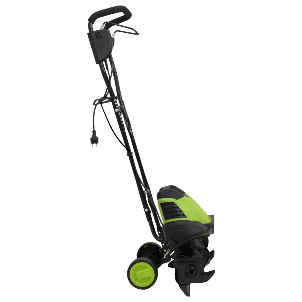 Motoculteur électrique acier vert et noir 45.5 x 45.5 x 93 cm - PANGIVO - Image 3