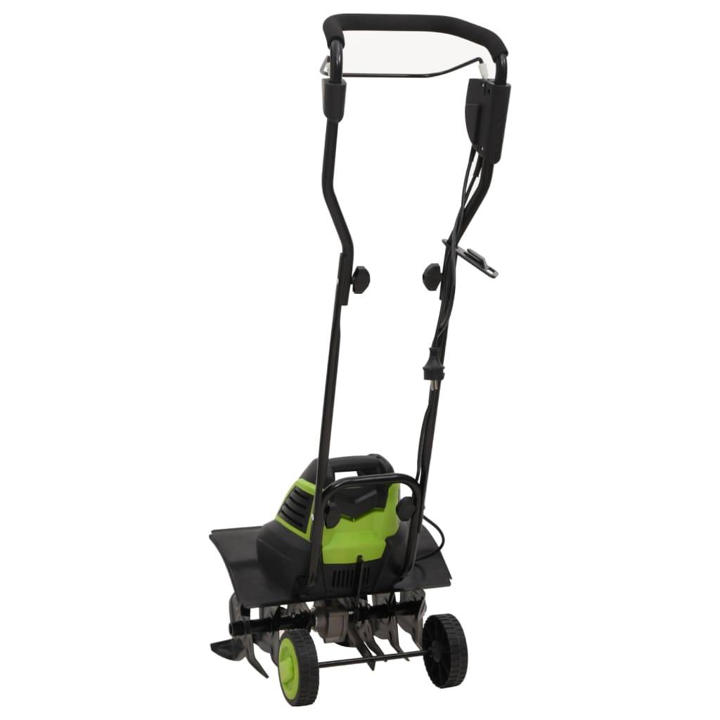 Motoculteur électrique acier vert et noir 45.5 x 45.5 x 93 cm - PANGIVO - Image 4