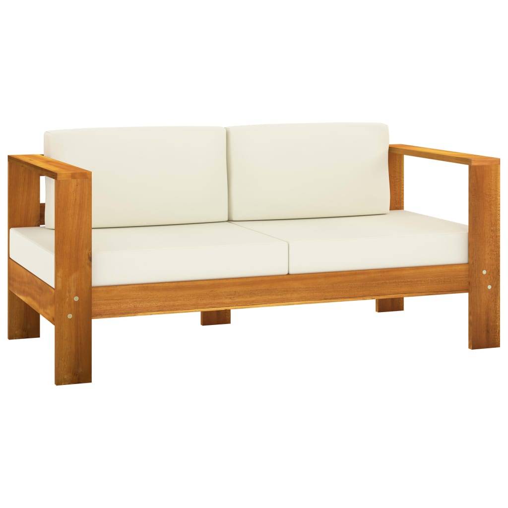 Vidaxl - Salon de jardin 8 pièces avec coussins 100 x 60 cm Bois d'acacia vidaXL 3057939 - Image 9