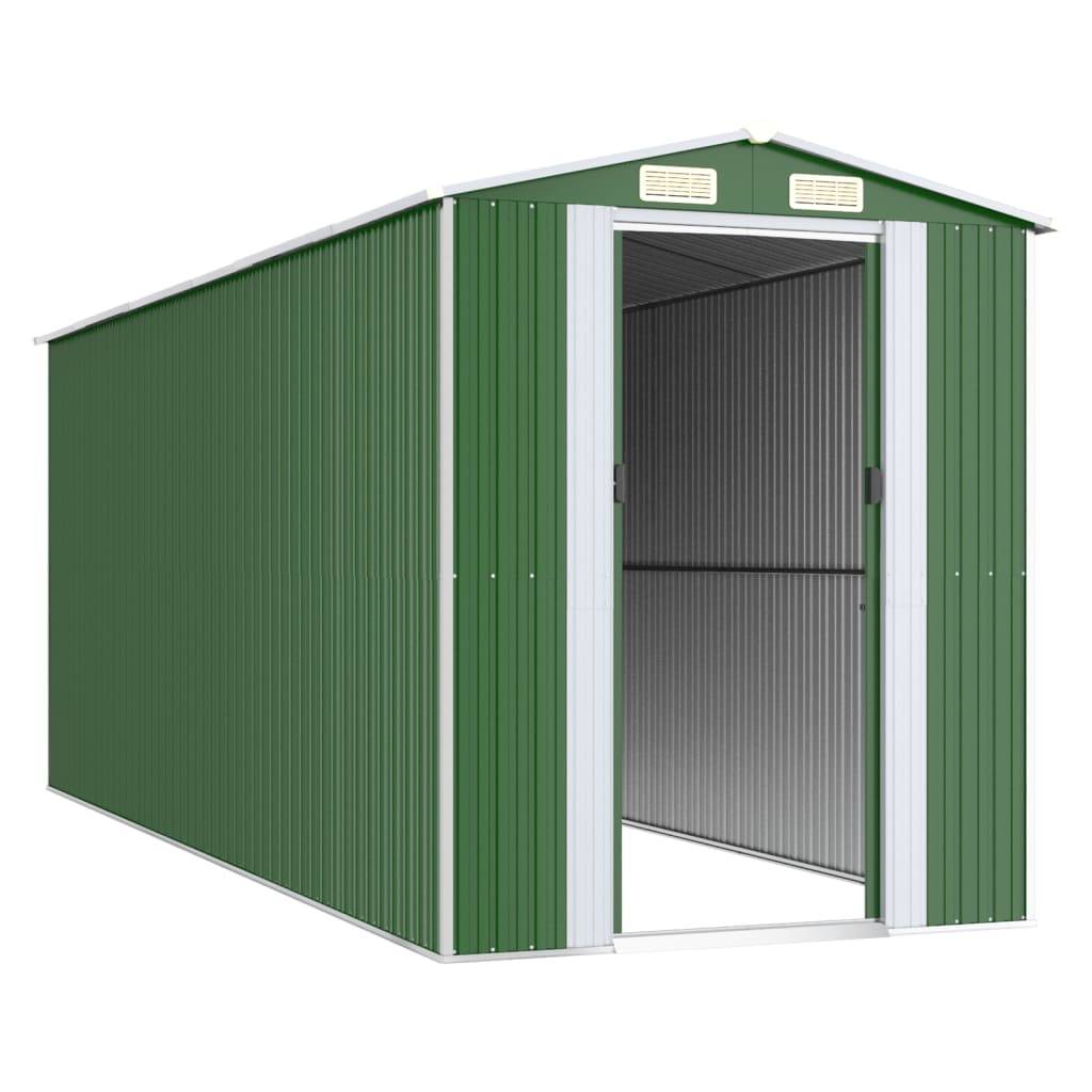 Vidaxl - Abri de jardin Vert 192x523x223 cm Métal galvanisé vidaXL 3147431 - Image 9