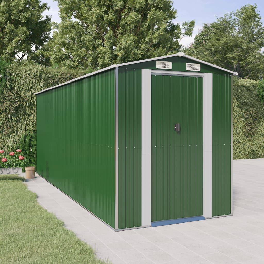 Vidaxl - Abri de jardin Vert 192x523x223 cm Métal galvanisé 10m² vidaXL 3147431 - Image 1