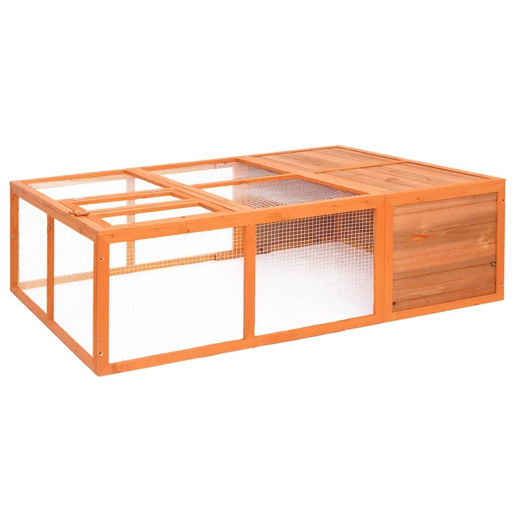 Vidaxl - Cage pour animaux de jardin 150x100x50 cm Bois de sapin massif vidaXL 171452 - Image 1