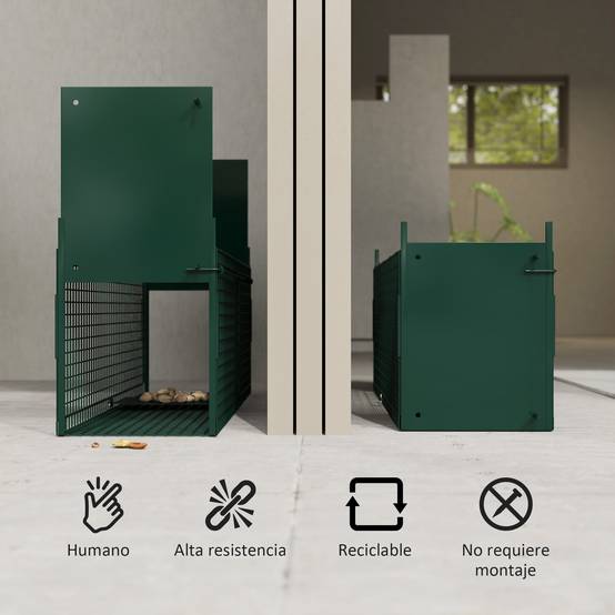 Cage de capture pour animaux vivants à 2 portes, en métal avec poignée, pour lapins, visons et petits renards, 80 x 25 x 30 cm, vert foncé - Image 7