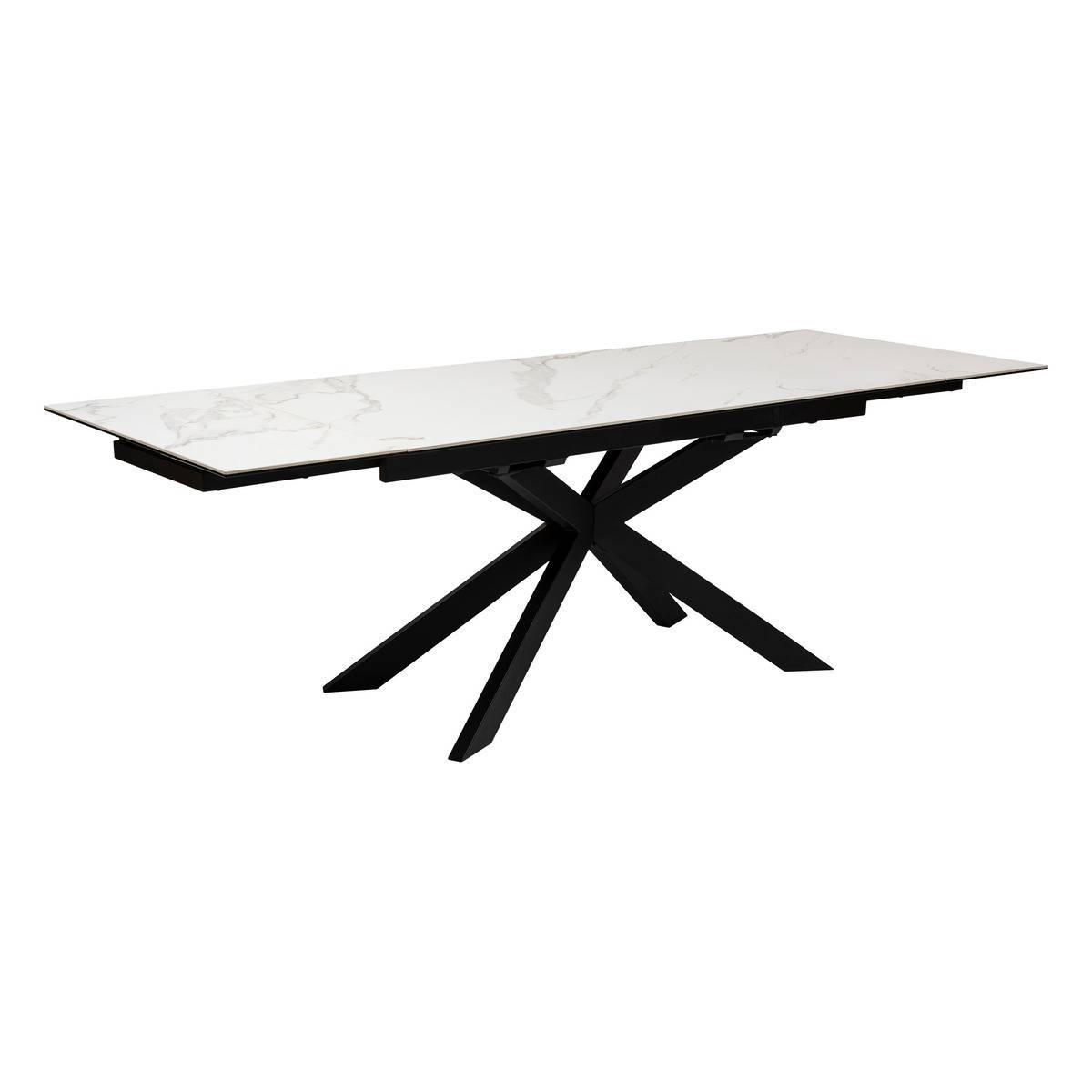Atmosphera - Table à manger extensible "Boot" blanc 160x90x76cm - Atmosphera Créateur d'intérieur - Image 5