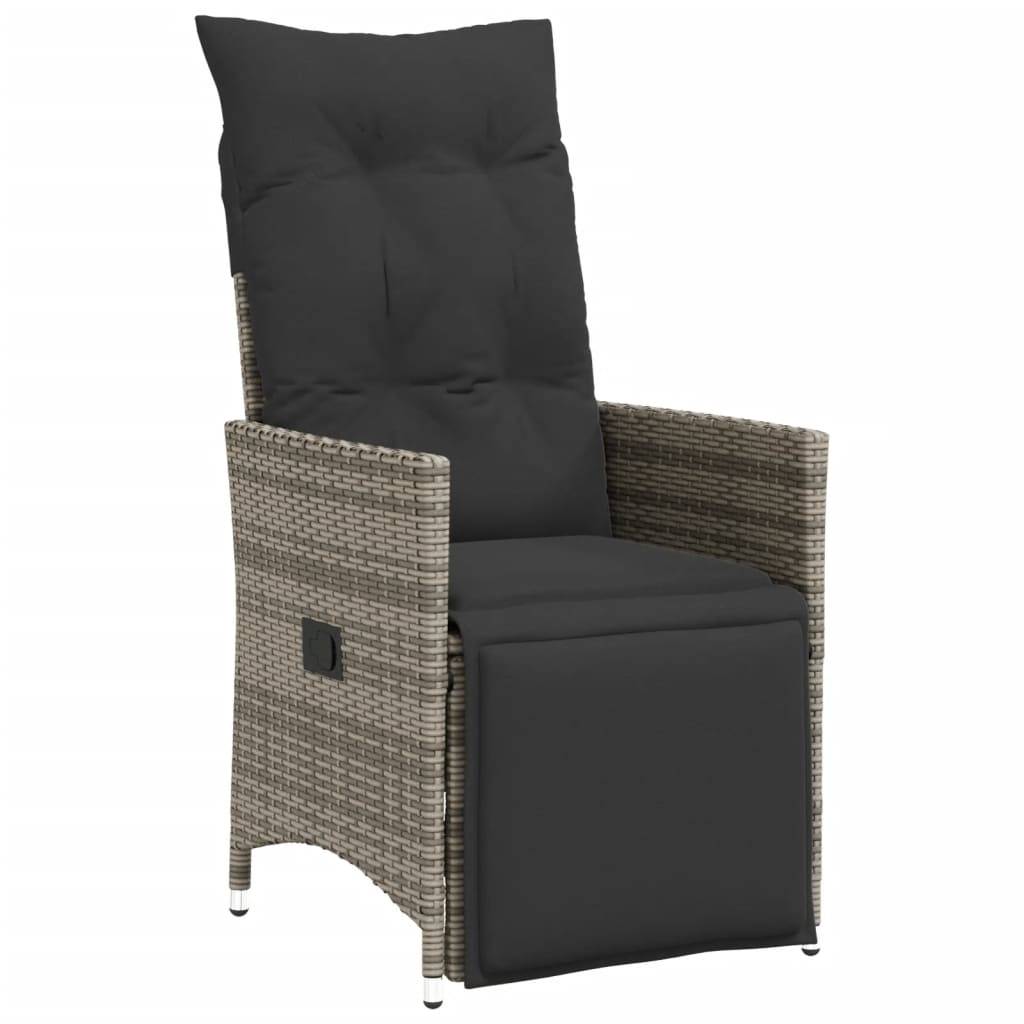 Chaise bois composite 2 places rotin gris  56 x 59 x 92 cm  - Prolenta premium  p3136.4 - Image 3
