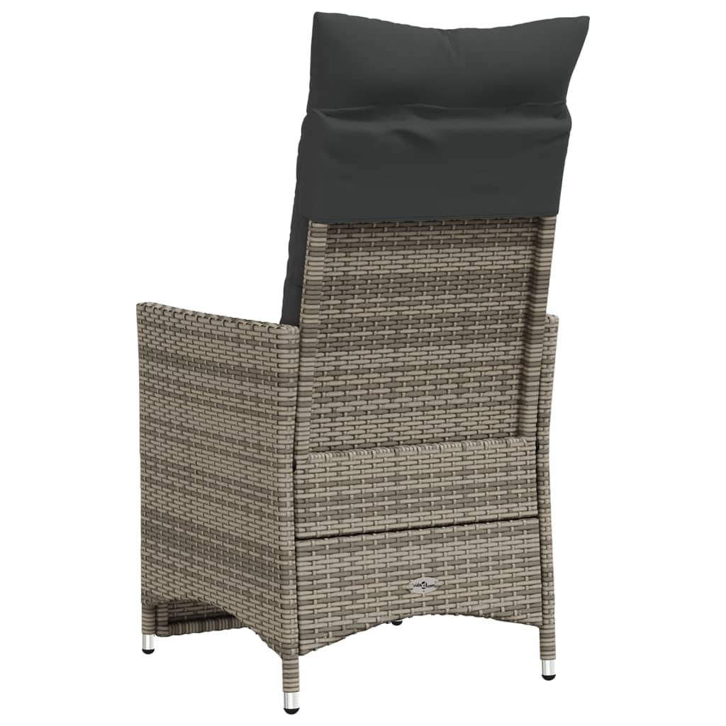 Chaise bois composite 2 places rotin gris 56 x 59 x 92 cm - Prolenta premium p3136.4 - Image 6
