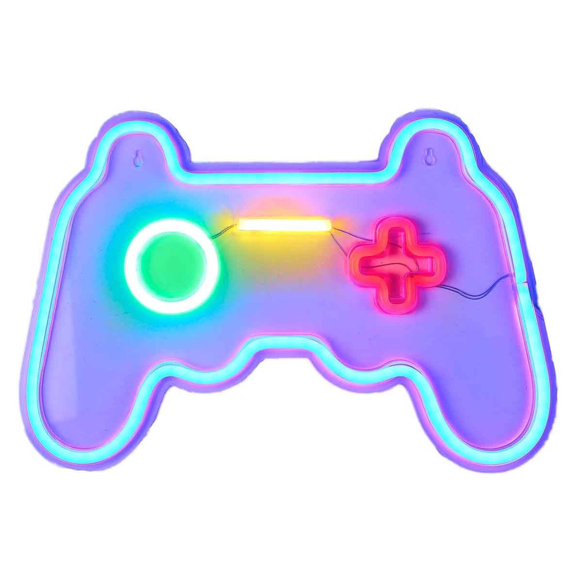The Home Deco Factory - Lampe Led Effet Néon "Manette" 41cm Multicolore - Image 1