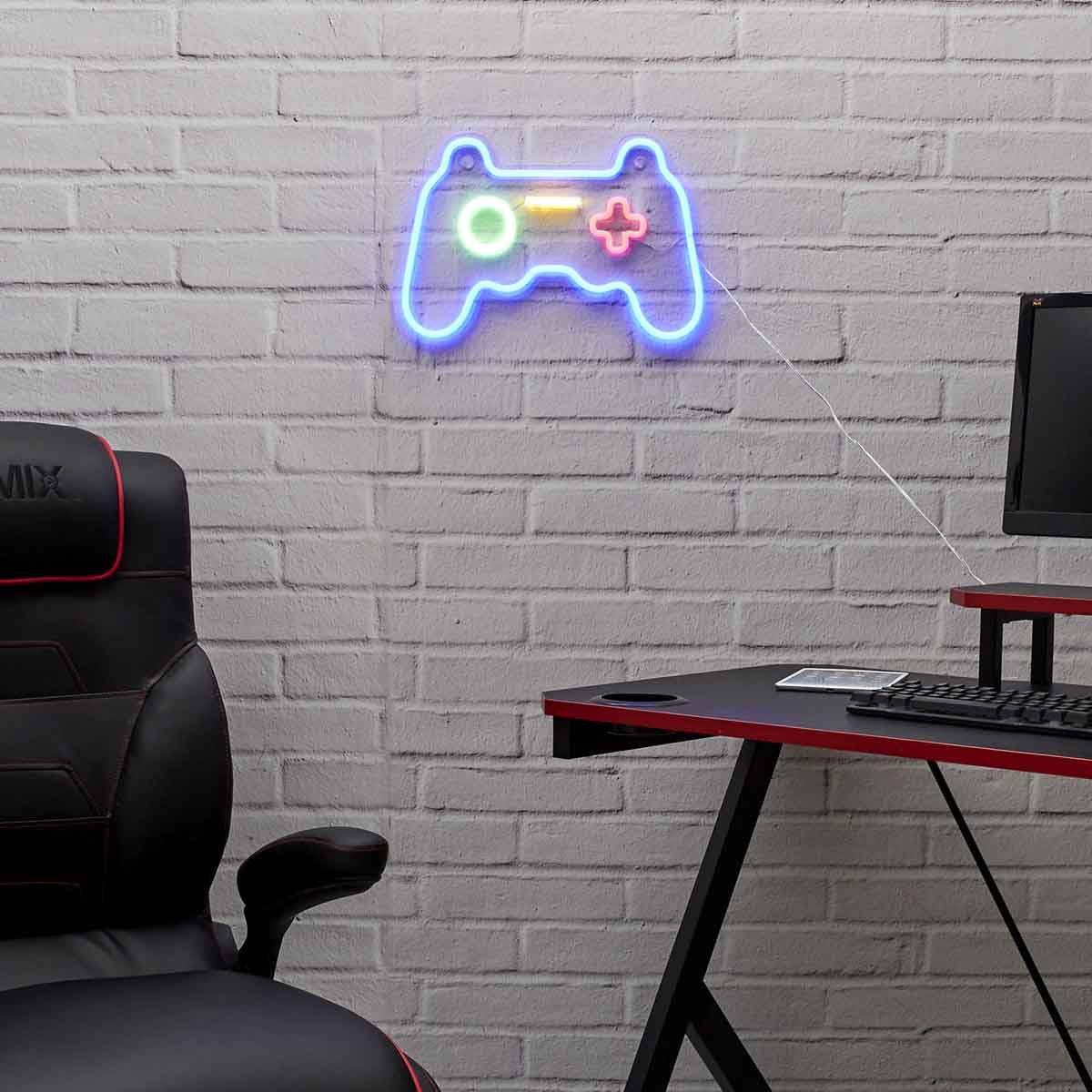 The Home Deco Factory - Lampe Led Effet Néon "Manette" 41cm Multicolore - Image 4