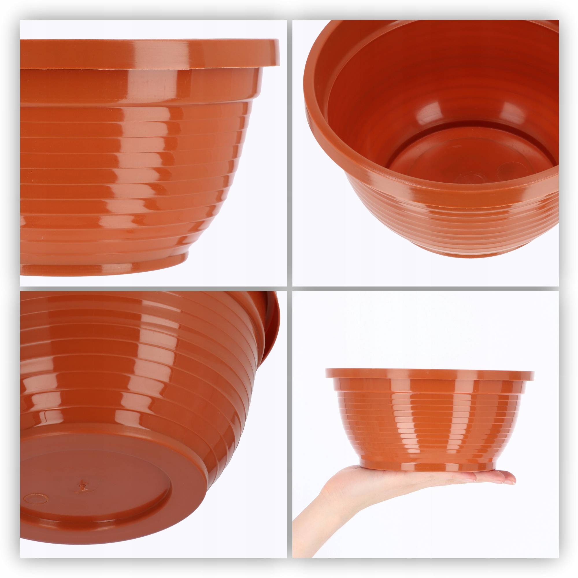 Bol de Cimetière Anti-Intempéries - Pot de Fleurs Plastique (20cm) - Image 4