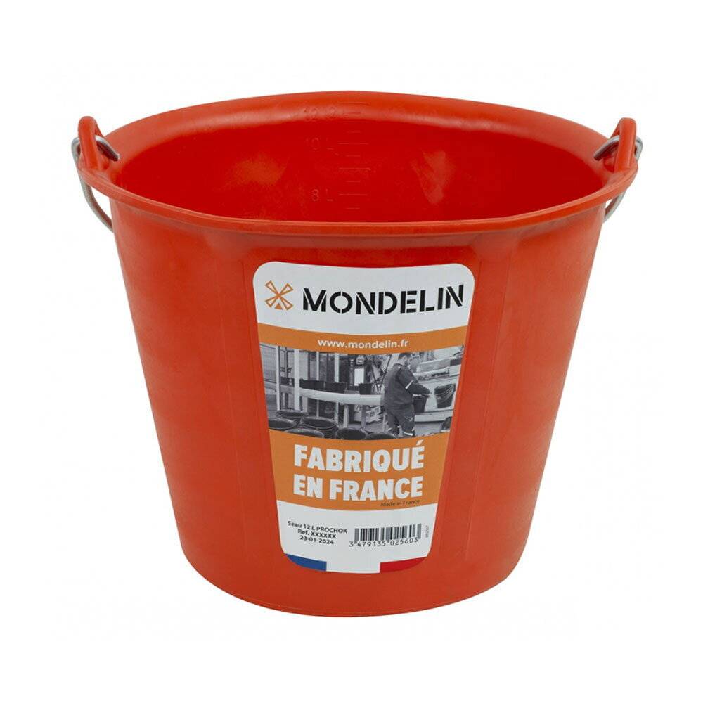 Seau de maçon Prochok 12L orange - Mondelin - Image 3