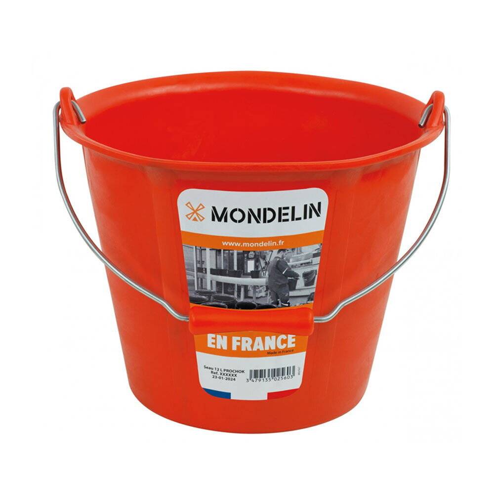 Seau de maçon Prochok 12L orange - Mondelin - Image 2