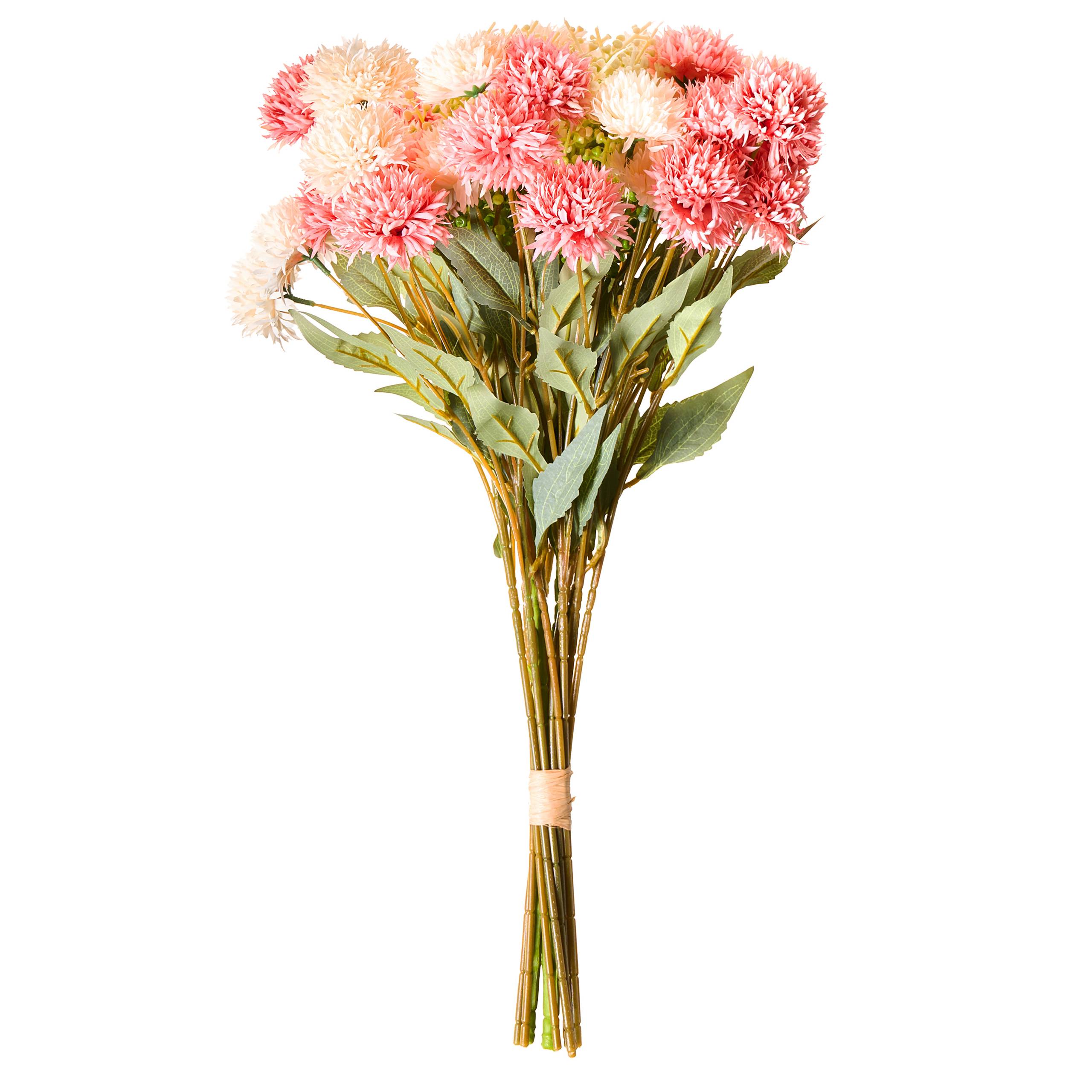 Beliani - Bouquet de fleurs artificielles Tissu Rose SILVEIRA - 40x40x60- Beliani - Image 2