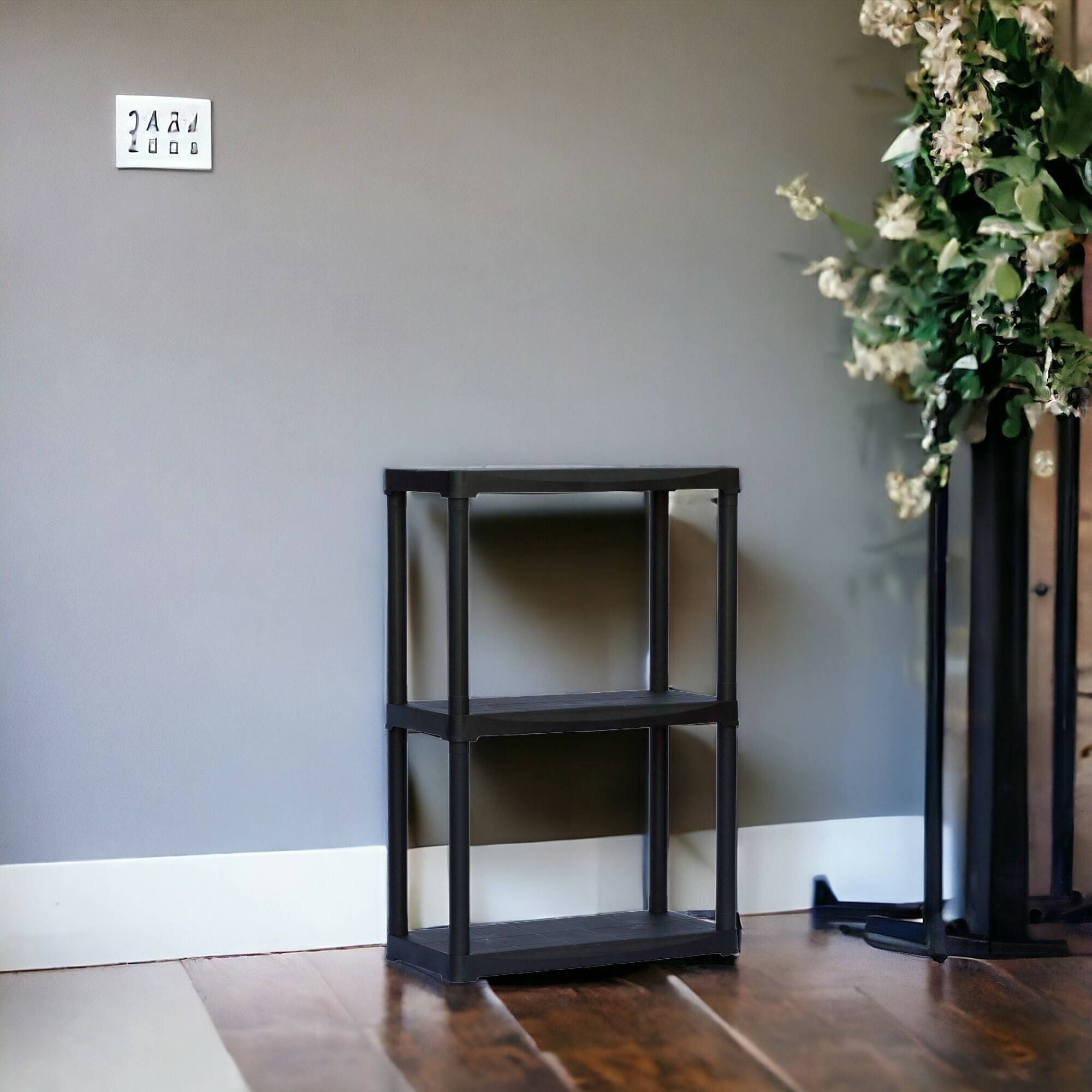 Dmora - Armoire d'extérieur Dalbertin, Etagère d'extérieur, Armoire de balcon polyvalente avec 1 étagère, 100% Made in Italy, 60x30h90 cm, Anthracite - Dmora - Image 2