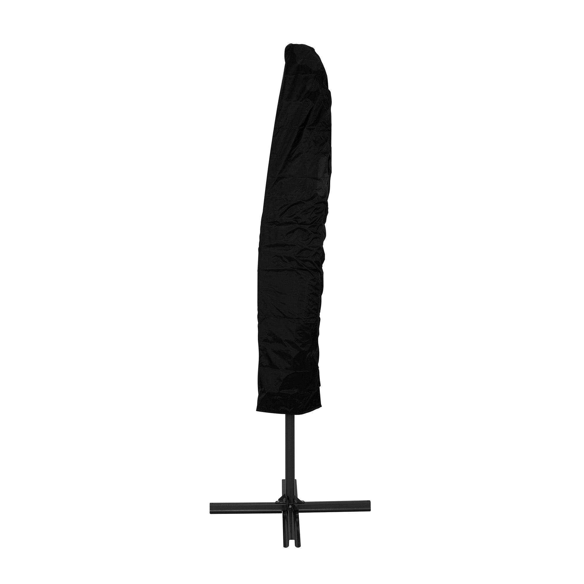 Monstershop - Parasol Banane à Mât Déporté 3 m - Gris - Image 3