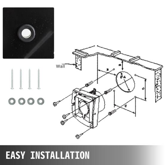 VEVOR Ventilateur extraction 145W, débit 1733 m³/h, tuyau 5m, pour fumée, maison, atelier VEVOR Ventilateur extraction 145W, débit 1733 m³/h, tuyau 5m, pour fumée, maison, atelier