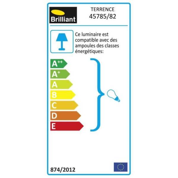 Brilliant - Potelet extérieur TERRENCE H90cm - BRILLIANT - Acier - 1 ampoule E27 requise - Image 3