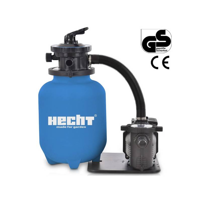 Hecht 302113 Système de filtre à sable(avec pré-filtre) de piscine 7 m3/h 450 W Capacité de sable 20kg - Image 5
