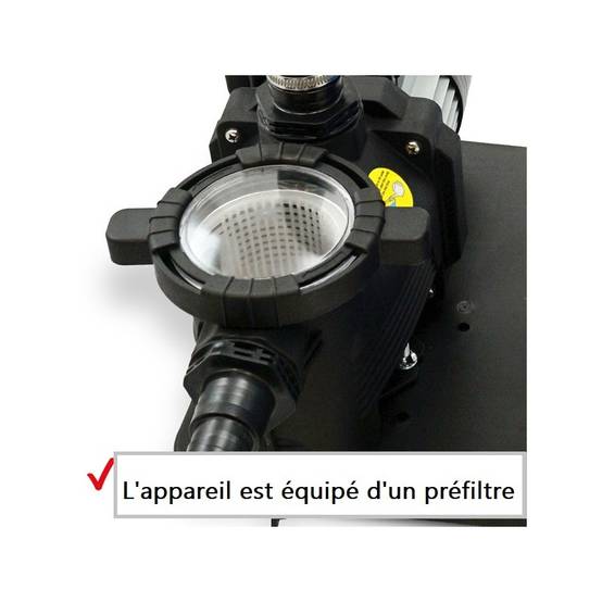 Hecht 302113 Système de filtre à sable(avec pré-filtre) de piscine 7 m3/h 450 W Capacité de sable 20kg - Image 3