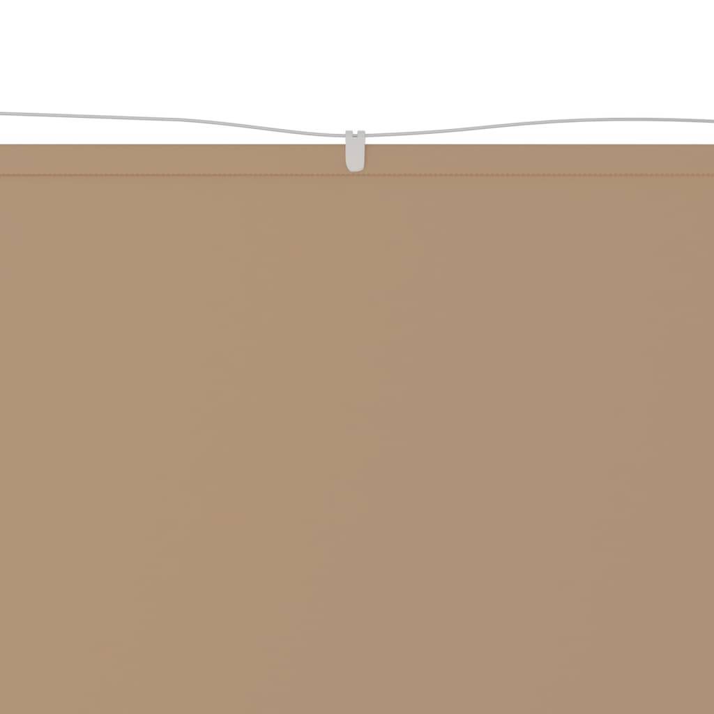 Helloshop26 - Auvent vertical 140 x 420 cm tissu oxford taupe - Image 2