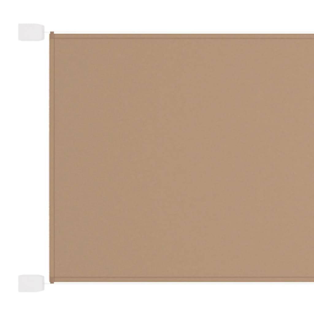 Helloshop26 - Auvent vertical 140 x 420 cm tissu oxford taupe - Image 1
