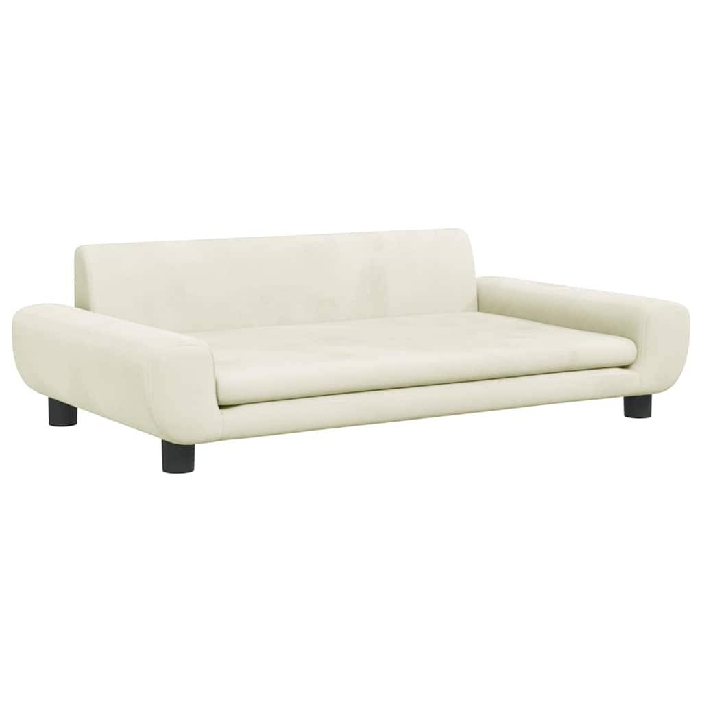Vidaxl - Lit pour chien crème 100x54x33 cm velours vidaXL 171987 - Image 2