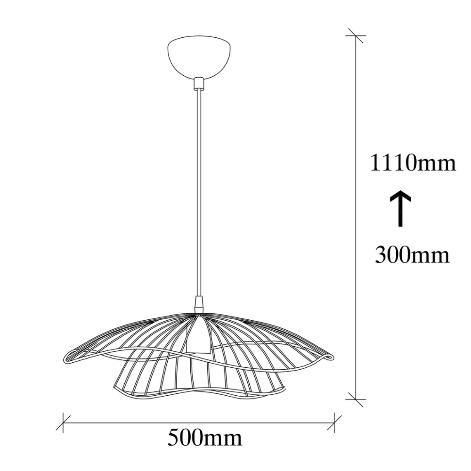 Concept Usine - Suspension filaire noire LOLA - Image 4