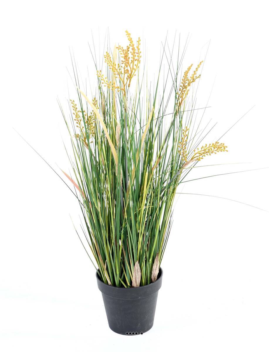 Artificielles - Isolepsis artificiel Graminée Papyrus scirpes H 90 cm en pot - Image 1
