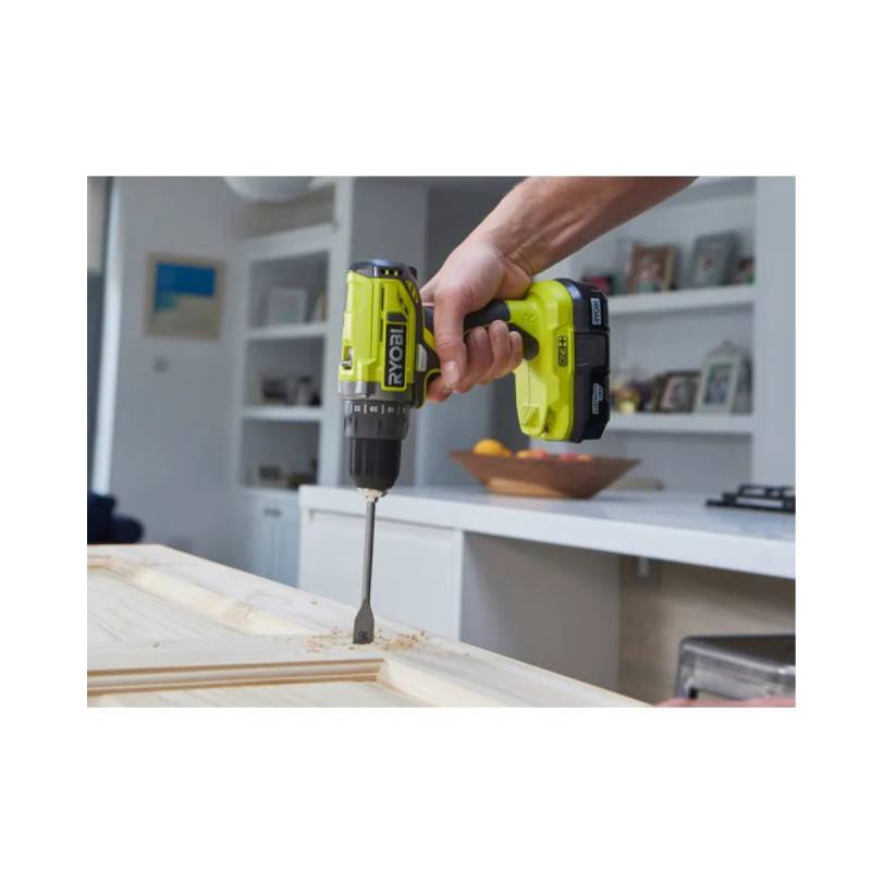 Ryobi - Perceuse-visseuse RYOBI 18V One+ R18DD2 - 2 batteries 2,0Ah et 1 batterie 4,0Ah - 2 chargeurs - Image 2