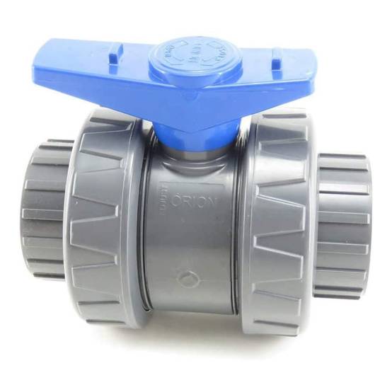 Lot de 2 vannes PVC pour piscine diametre 50 mm - Image 2