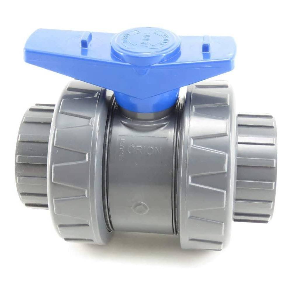 Lot de 2 vannes PVC pour piscine diametre 50 mm - Image 2