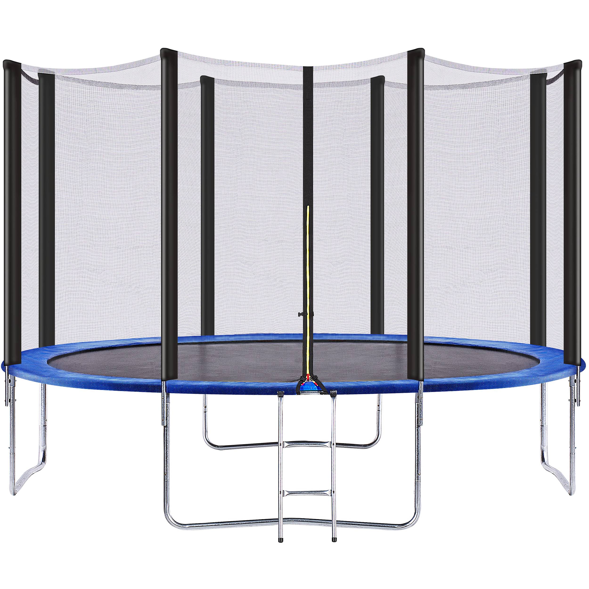 Beliani - Trampoline avec Filet de Sécurité 366 cm en Polypropylène et Métal Bleu Pour vos Enfants Jardin Beliani - Image 4