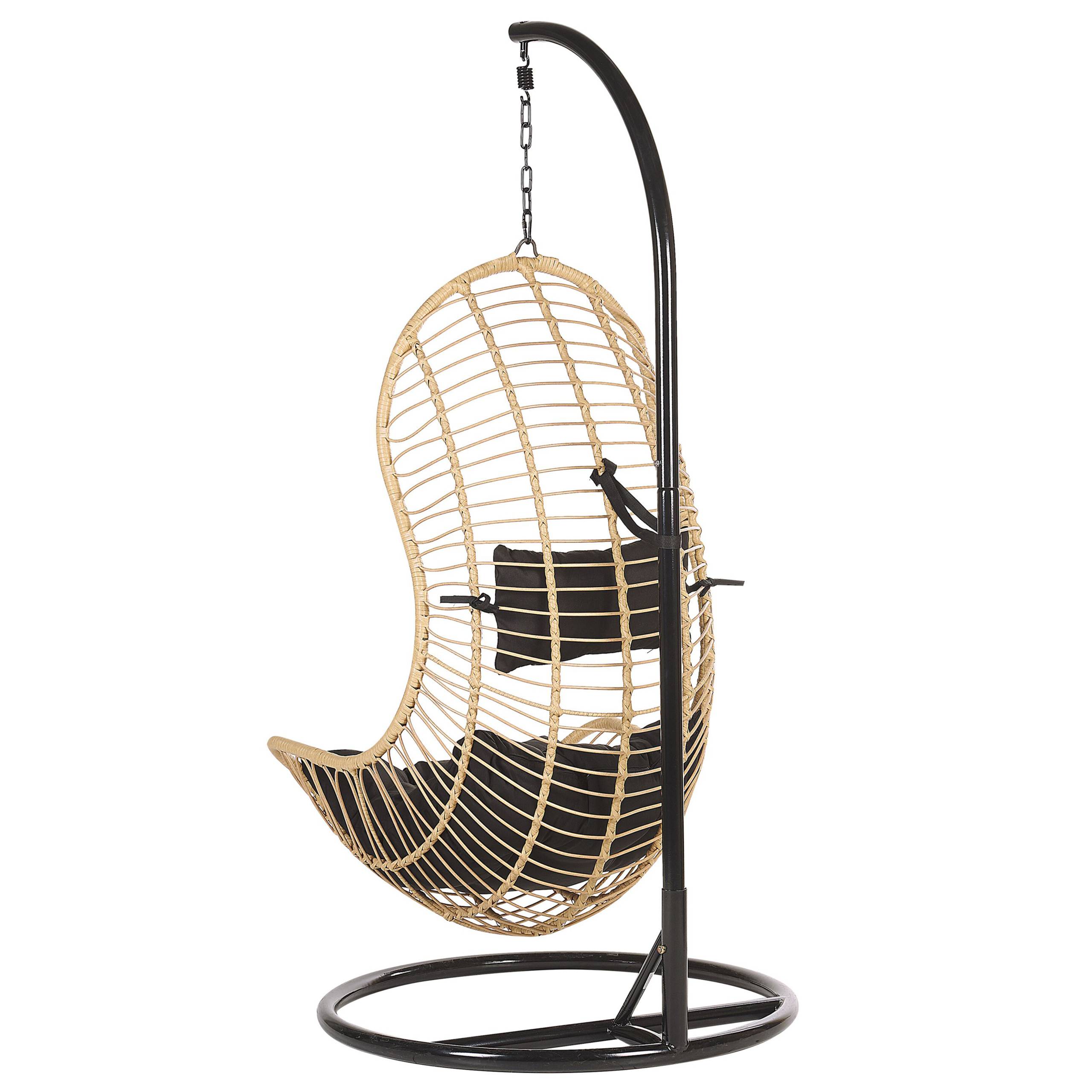 Beliani - Chaise porte-à-faux Polyrotin Naturel PINETO - 80x97x199- Beliani - Image 3