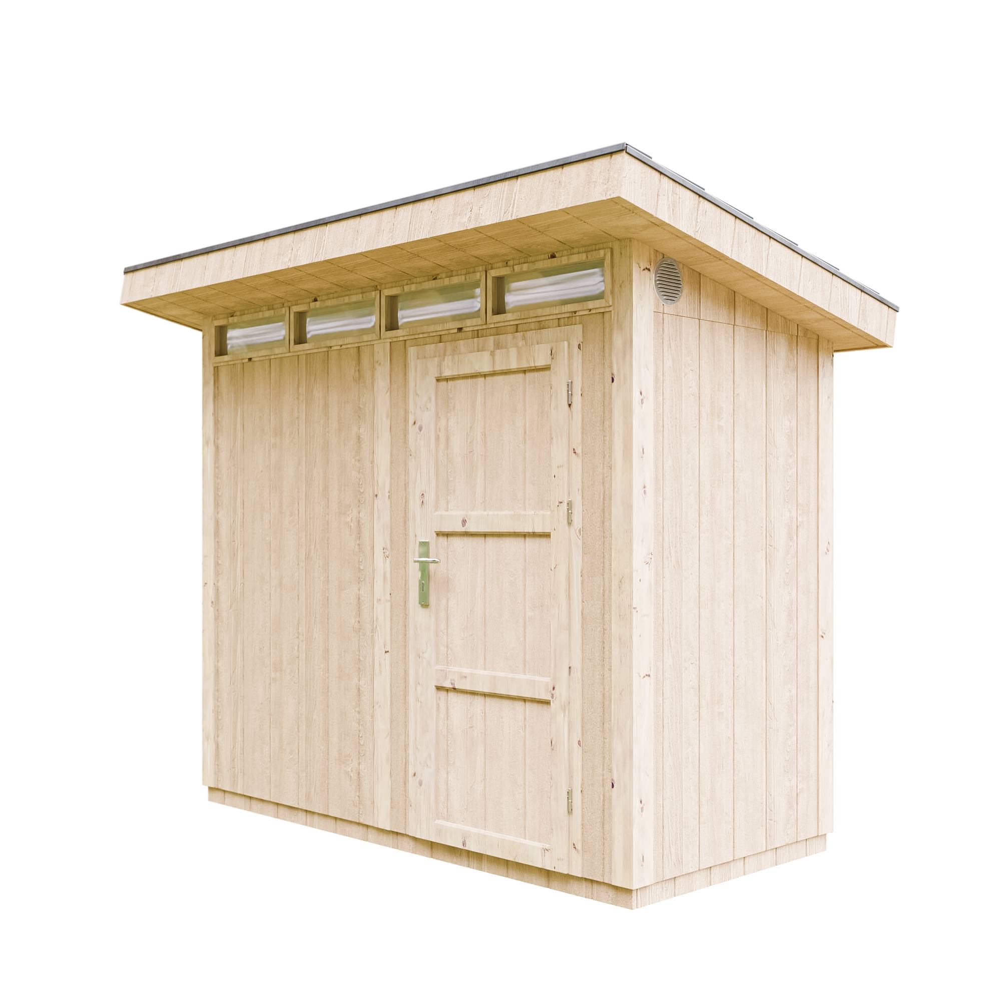 Timbela - Abri de Jardin Qualité Premium 3m² / L161xL294cm - Kit tout compris avec sol, tuiles bitumineuses, set de peinture - Timbela M901 - Image 3