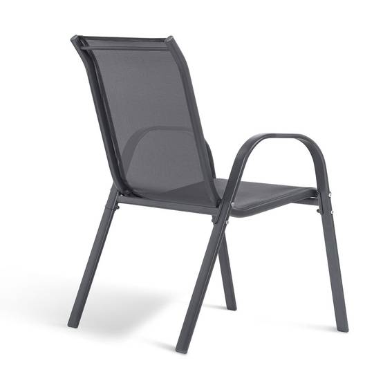 Table de jardin extensible en verre avec 4 chaises - Image 7