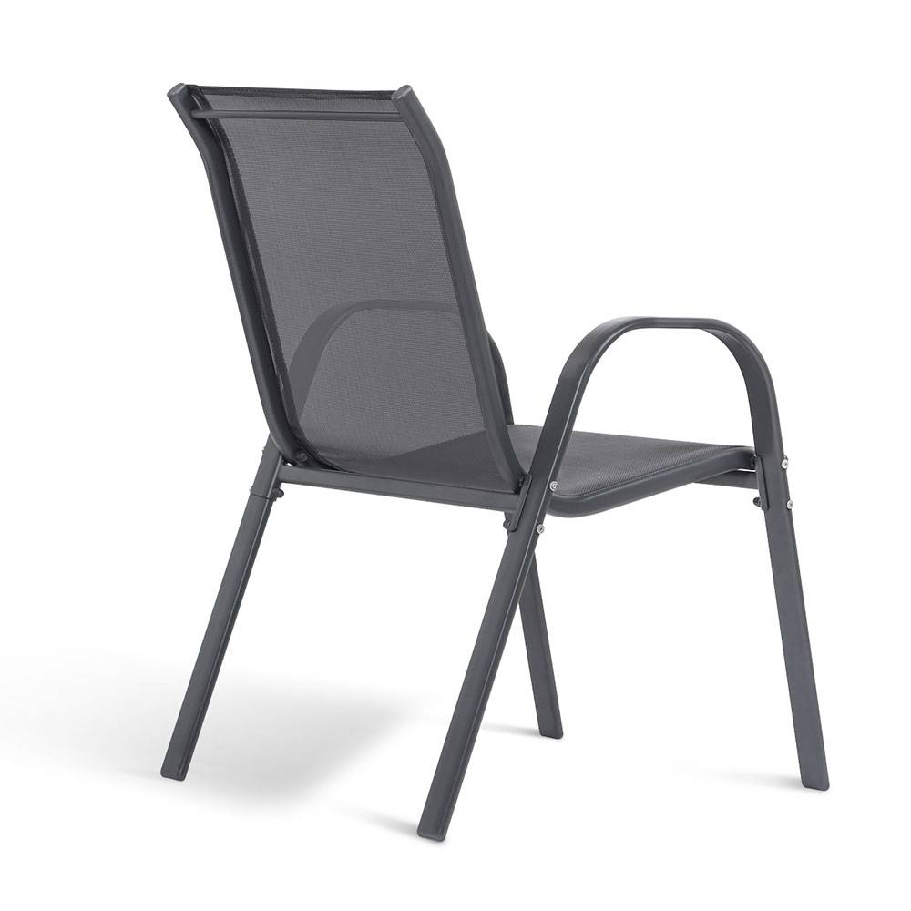 Table de jardin extensible en verre avec 4 chaises - Image 7