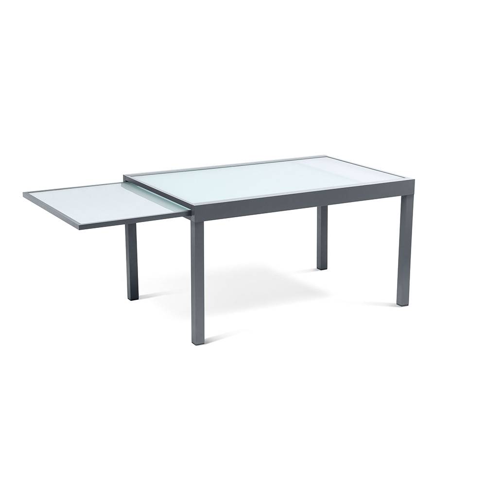 Table de jardin extensible en verre avec 4 chaises - Image 3
