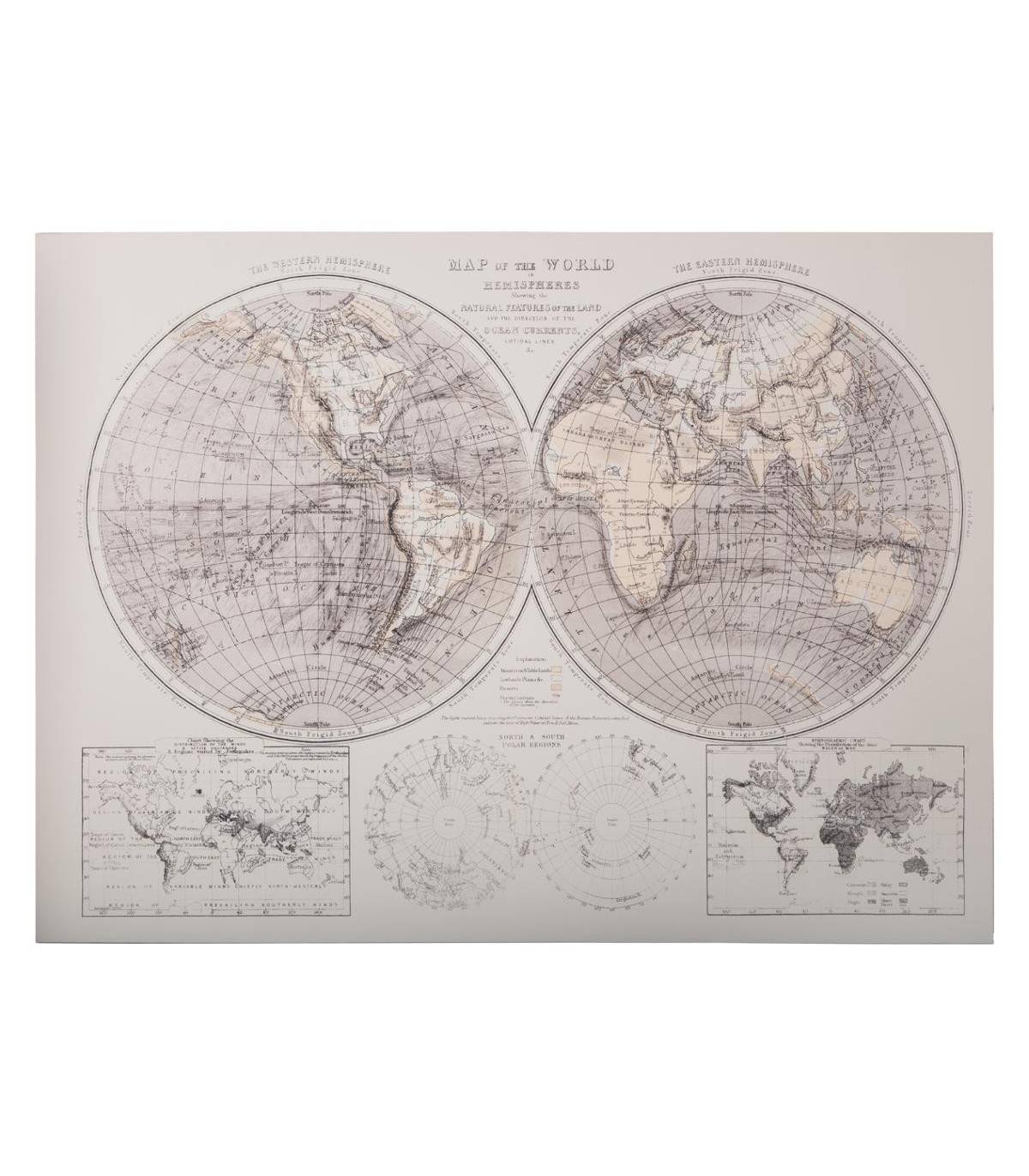 Tableau Toile murale imprimée Monde 58 x 78 cm - Image 1