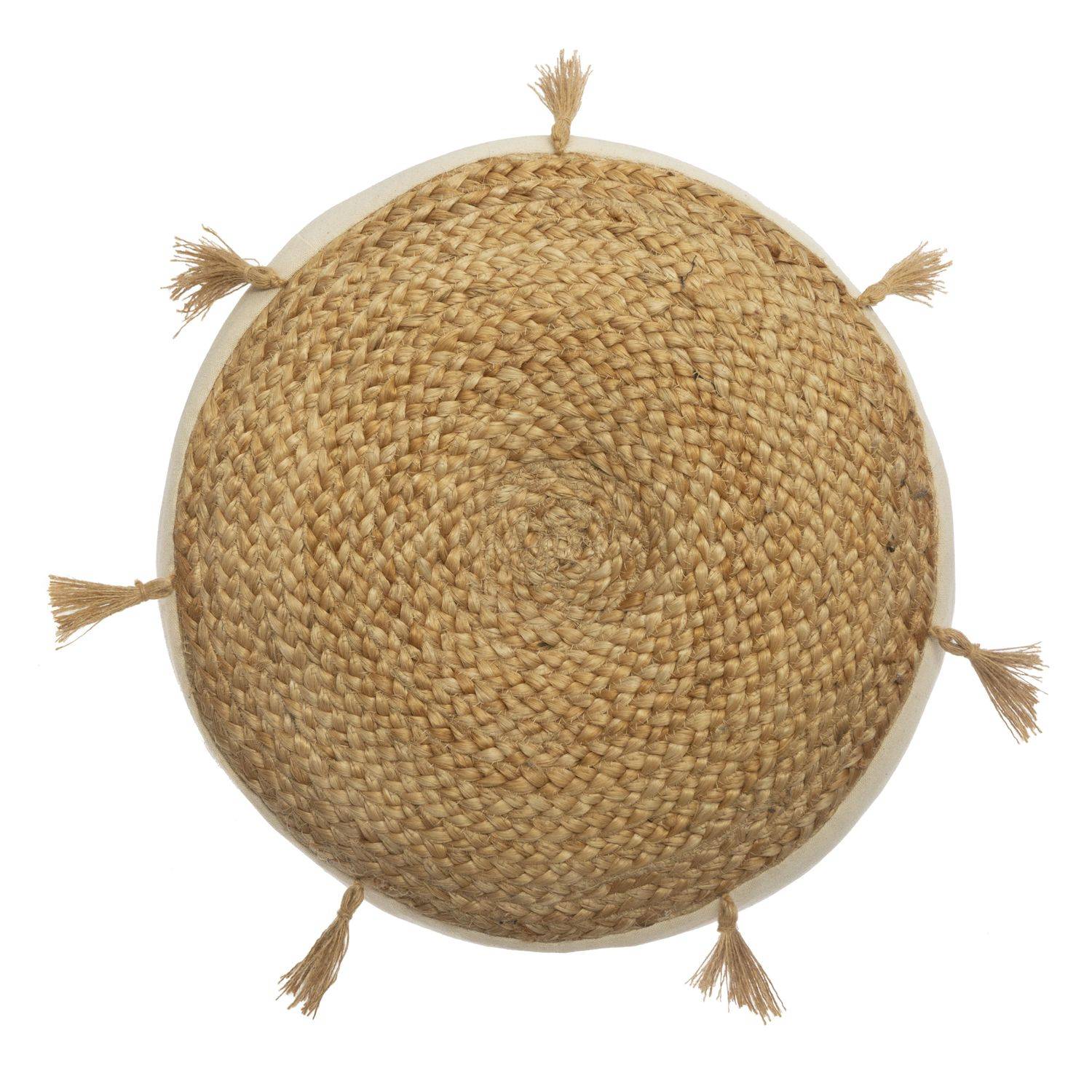 Coussin de sol design jute Rituality - Diam. 38 m - Beige - Atmosphera - Image 3