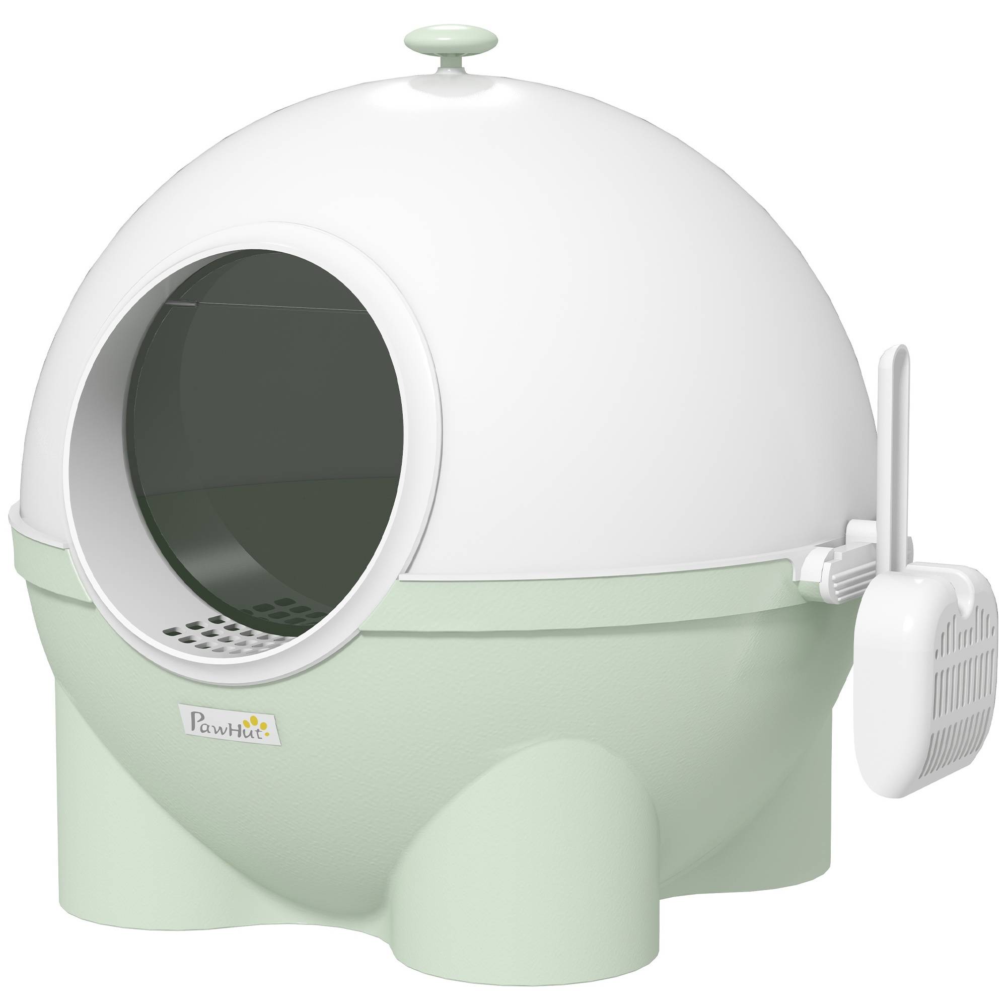 Maison de toilette plastique vert et blanc 53 x 51 x 48 cm - PANGIVO