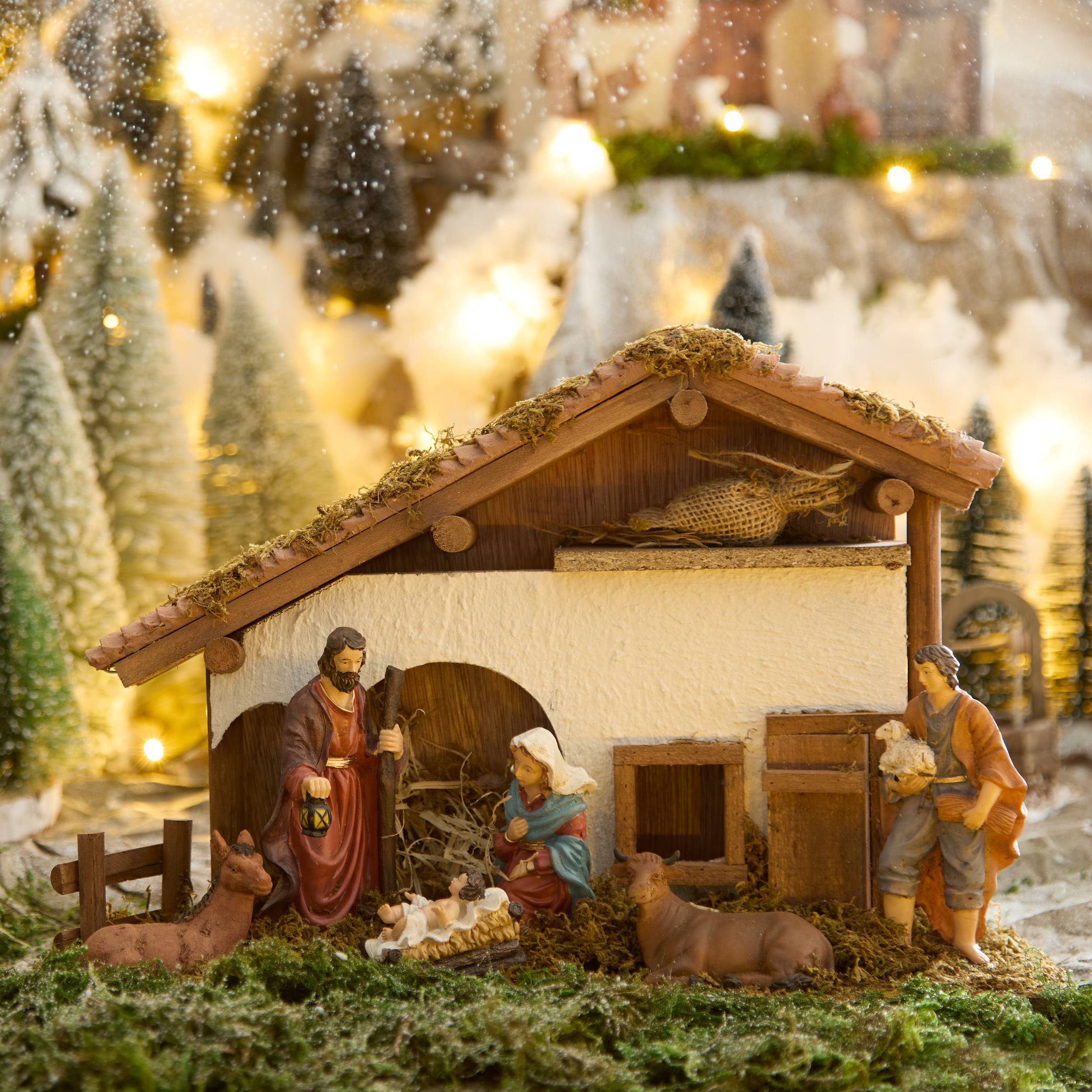 Atmosphera - Crèche de Noël Novea 6 santons 40 x 26,5 cm - Atmosphera Créateur d'intérieur - Image 1