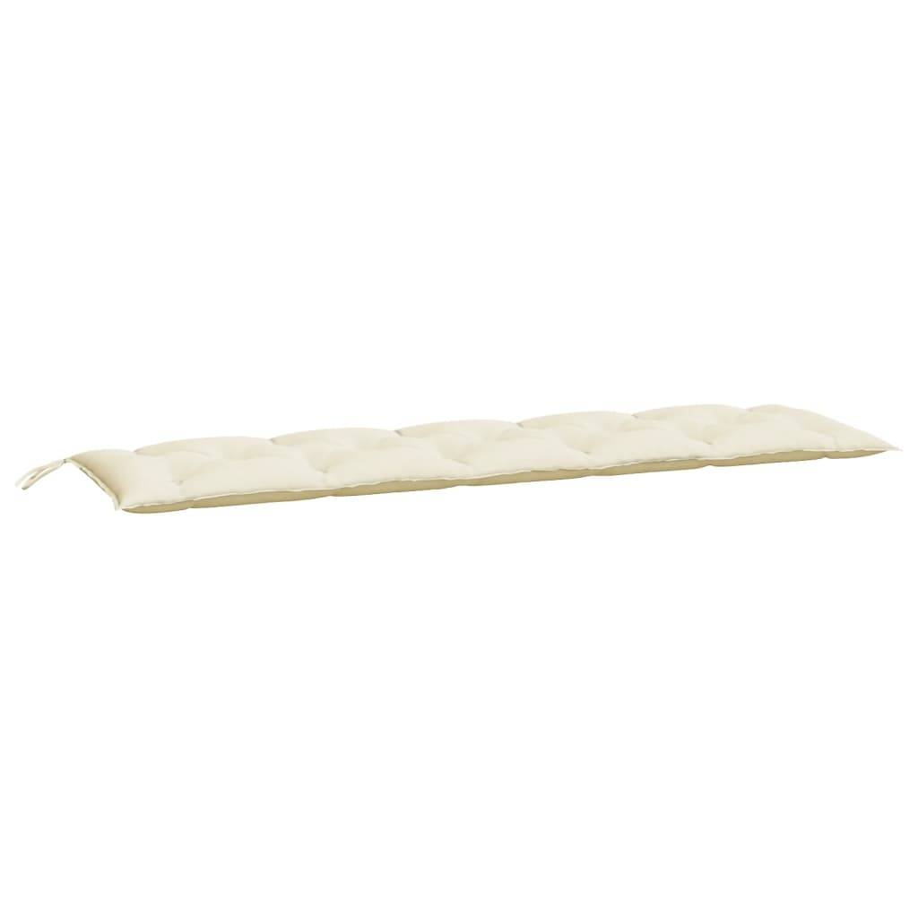 Coussin de banc de jardin crème 180x50x7 cm tissu oxford P118 - Image 1