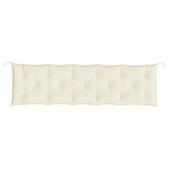 Coussin de banc de jardin crème 180x50x7 cm tissu oxford P118 - Image 4
