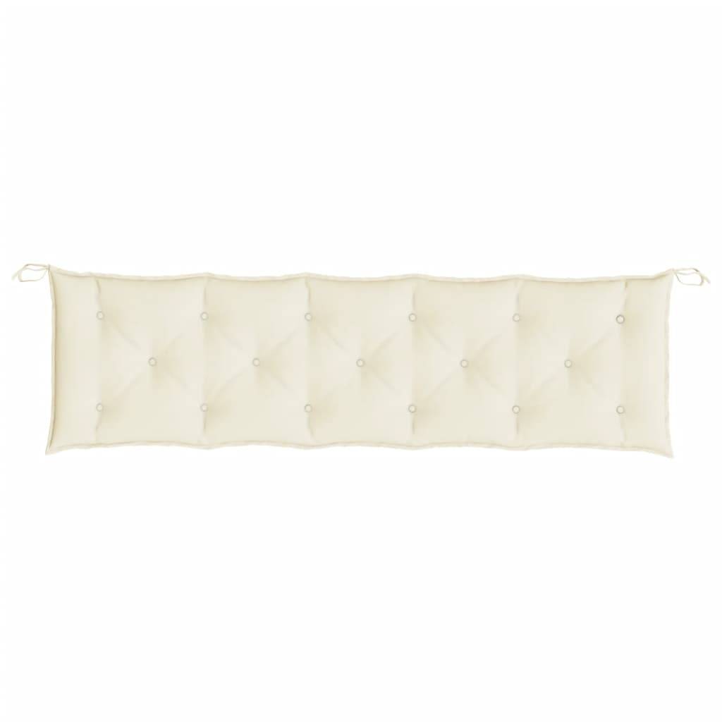 Coussin de banc de jardin crème 180x50x7 cm tissu oxford P118 - Image 4