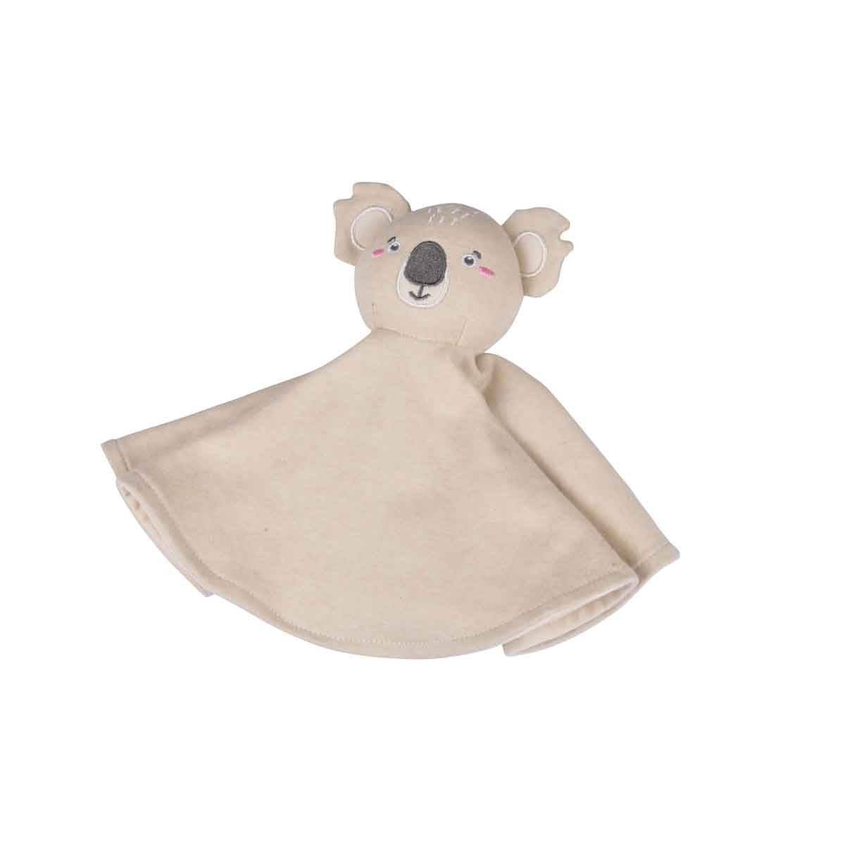 Doudou Mouchoir Bébé "Koala" 31cm Beige - Image 1